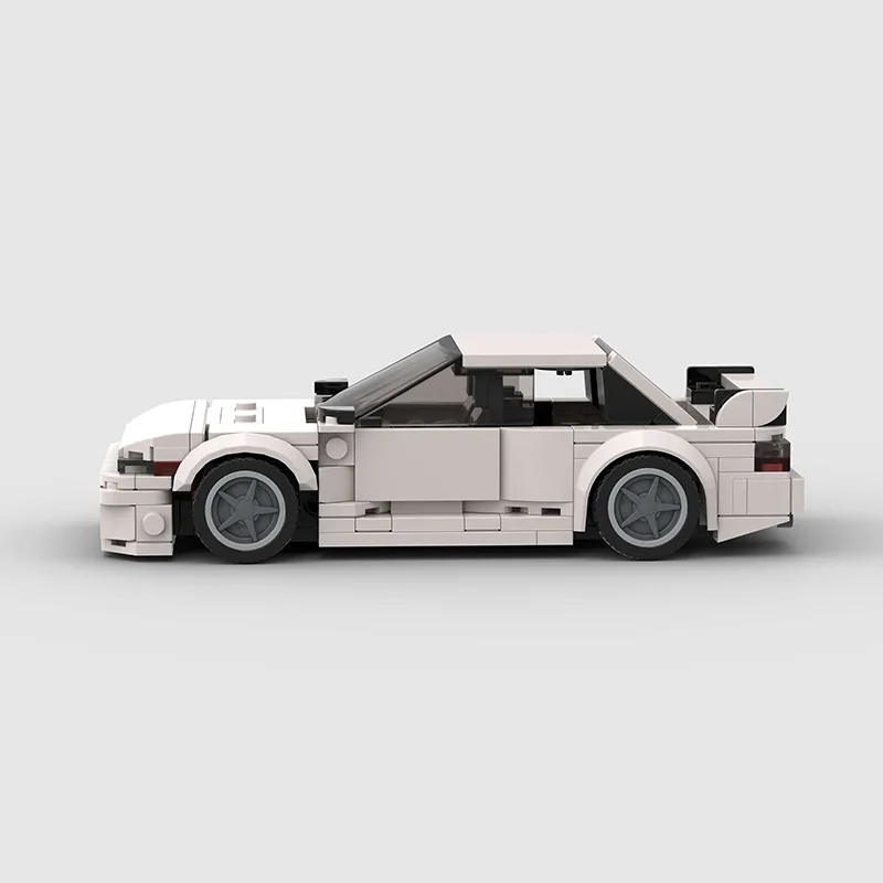 Классический S13 Silvia 240sx Car Speed Champions Super Race F1 Модель автомобиля Строительный блок