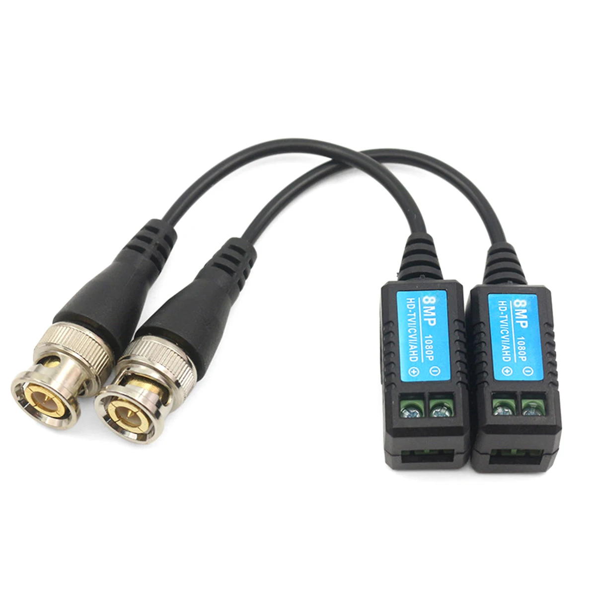 

1Pair HD 1080P Video Balun Twisted Pair Transmitter Connecter for HD-TVI/CVI/AHD HD 1080P Video Balun HD 1080P Video Balun HD