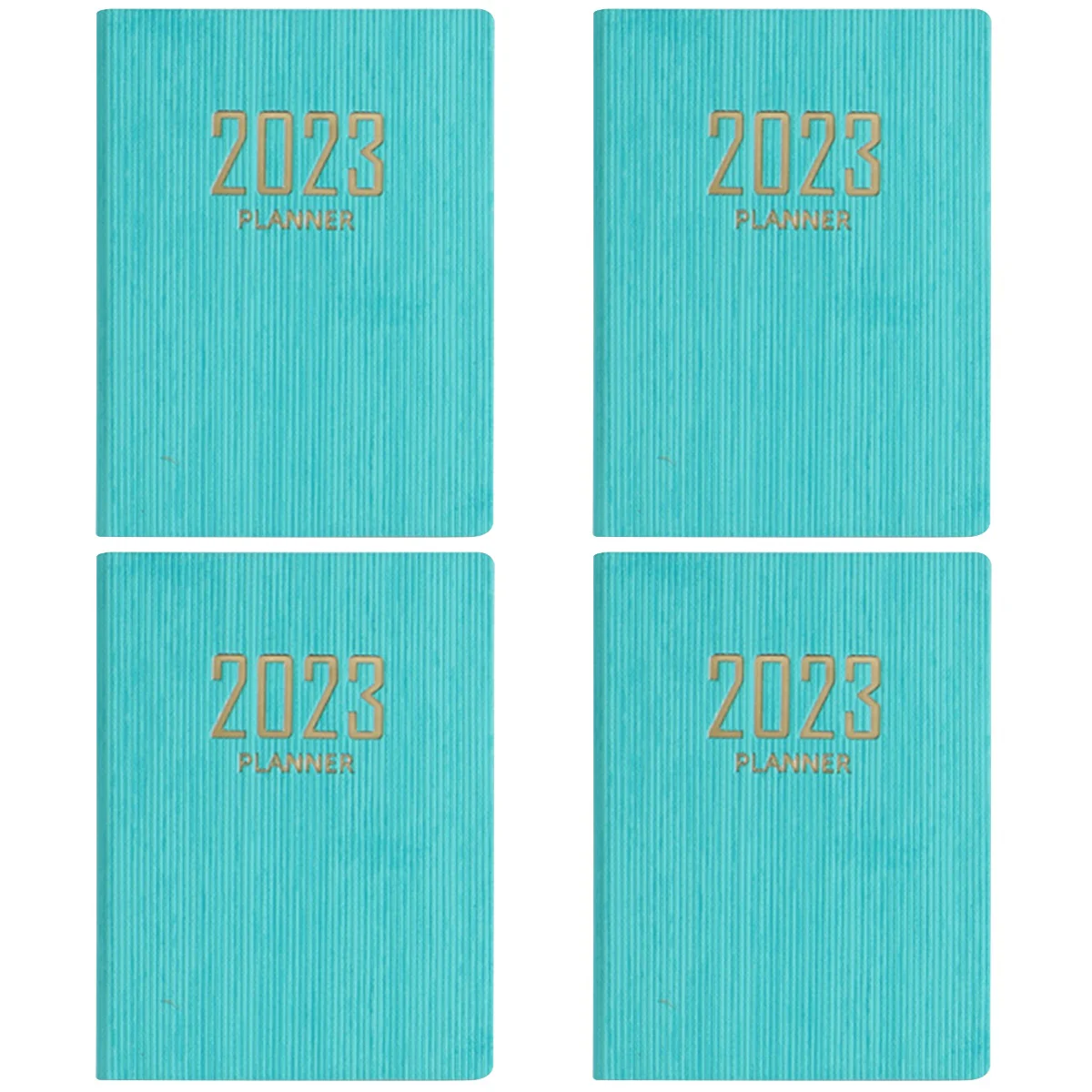 

4pcs English Notebook Planner Monthly Planner Portable Notepad Pocket Notebook Student Gift