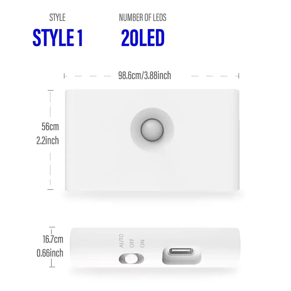 

KDULIT Светодиодный ночник с датчиком движения USB зарядка