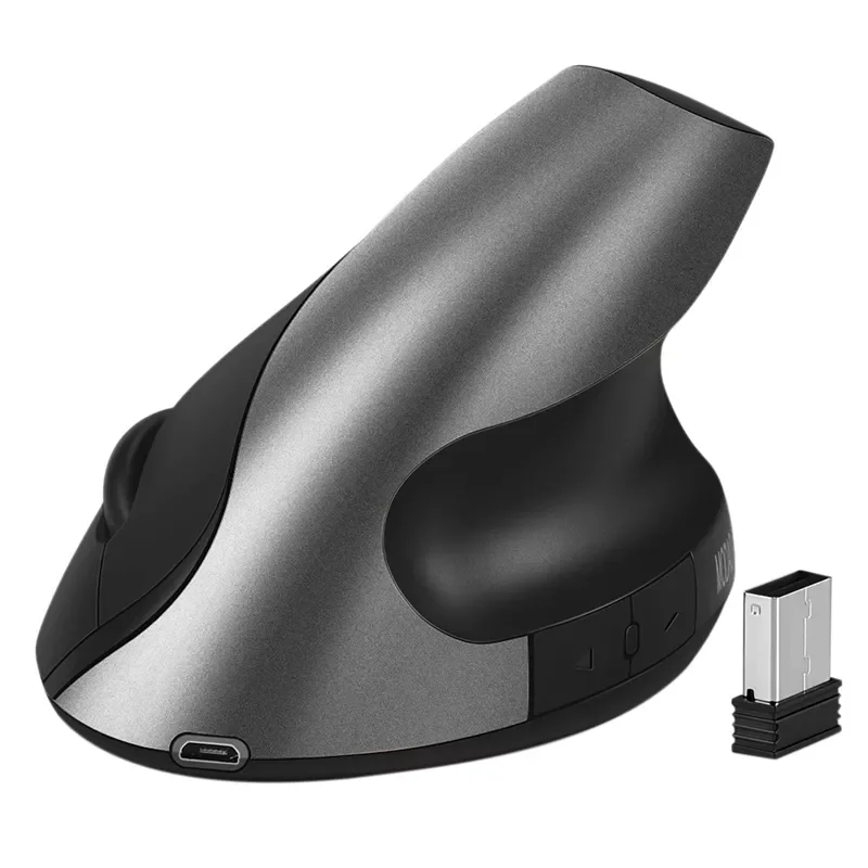 

Rechargeable Wireless Vertical Mouse 2.4G High Precision Ergonomic Optical Mouse 3 Adjustable DPI Mute Mice For PC