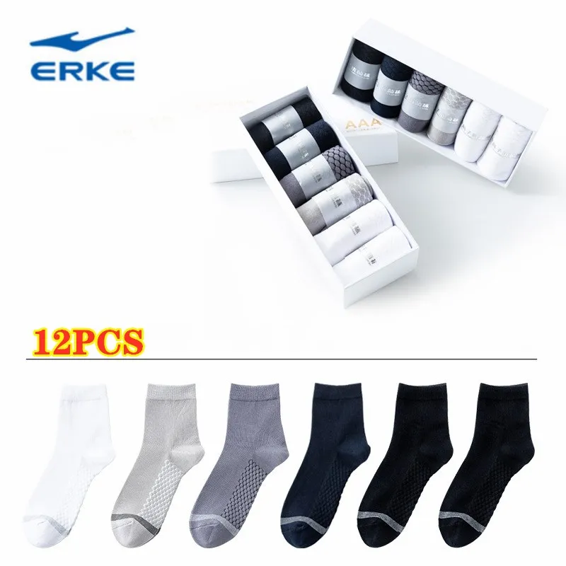 

Носки зимние спортивные 12 пар, носки-трубы черно-белые серые, Мужские дышащие поглощающие пот носки, спортивные носки