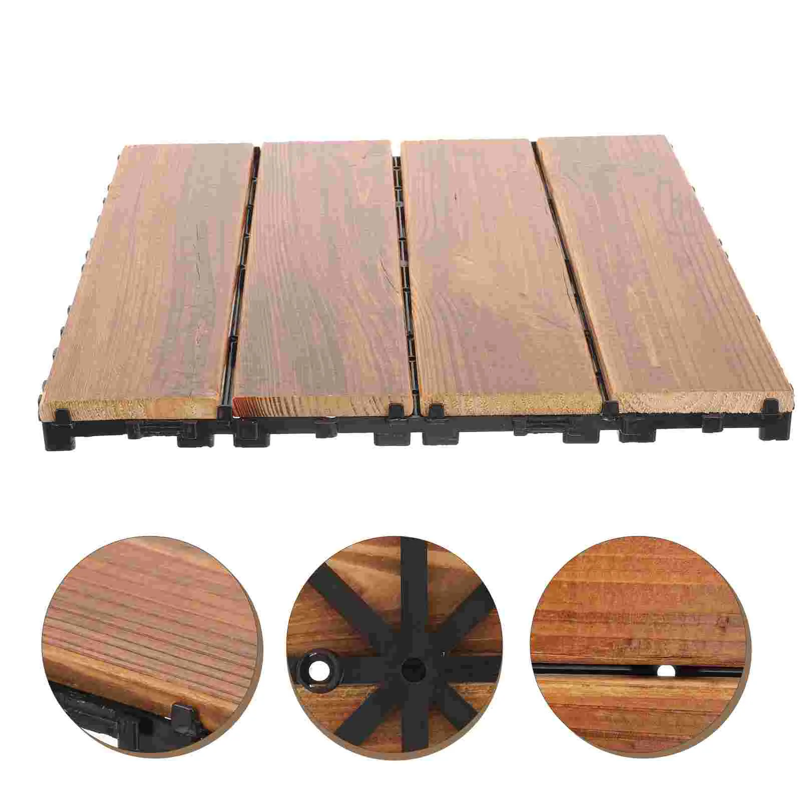 

Tile Interlocking Patio Deck Tiles Flooring Water Proof Outdoor Balcony Wooden Rugs Home Floating