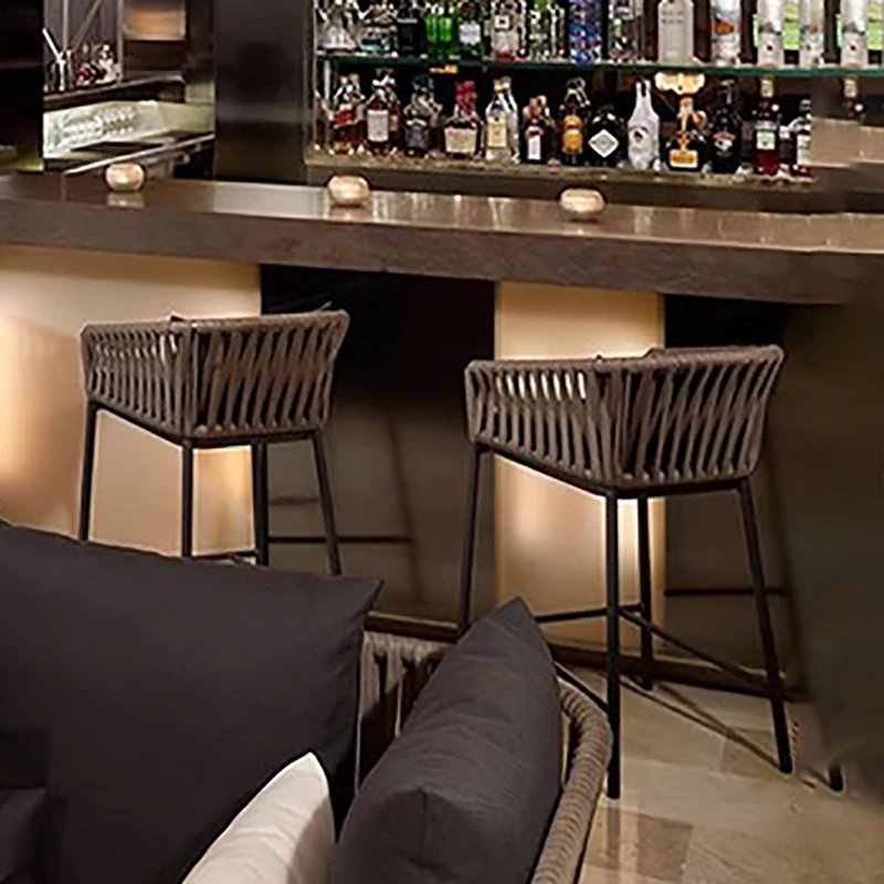 Минималистичный барный стул премиум-класса современный удобный винтажный