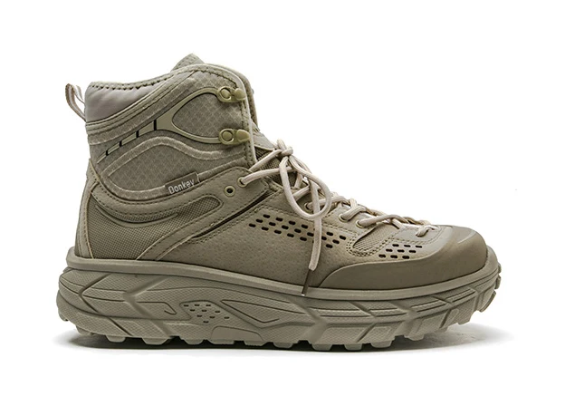 Unisex Vintage microfiber breathable anti-slip hiking trekking boots lovers outdoor thick sole shockproof camping working boots