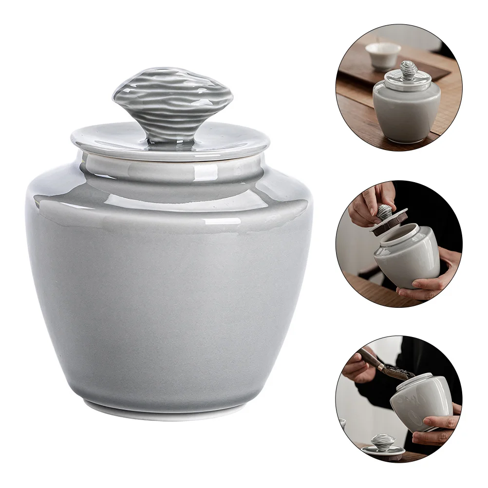 

Ceramic Seal Tea Pot Household Tea Can Multipurpose Classic Tea Jar Canister