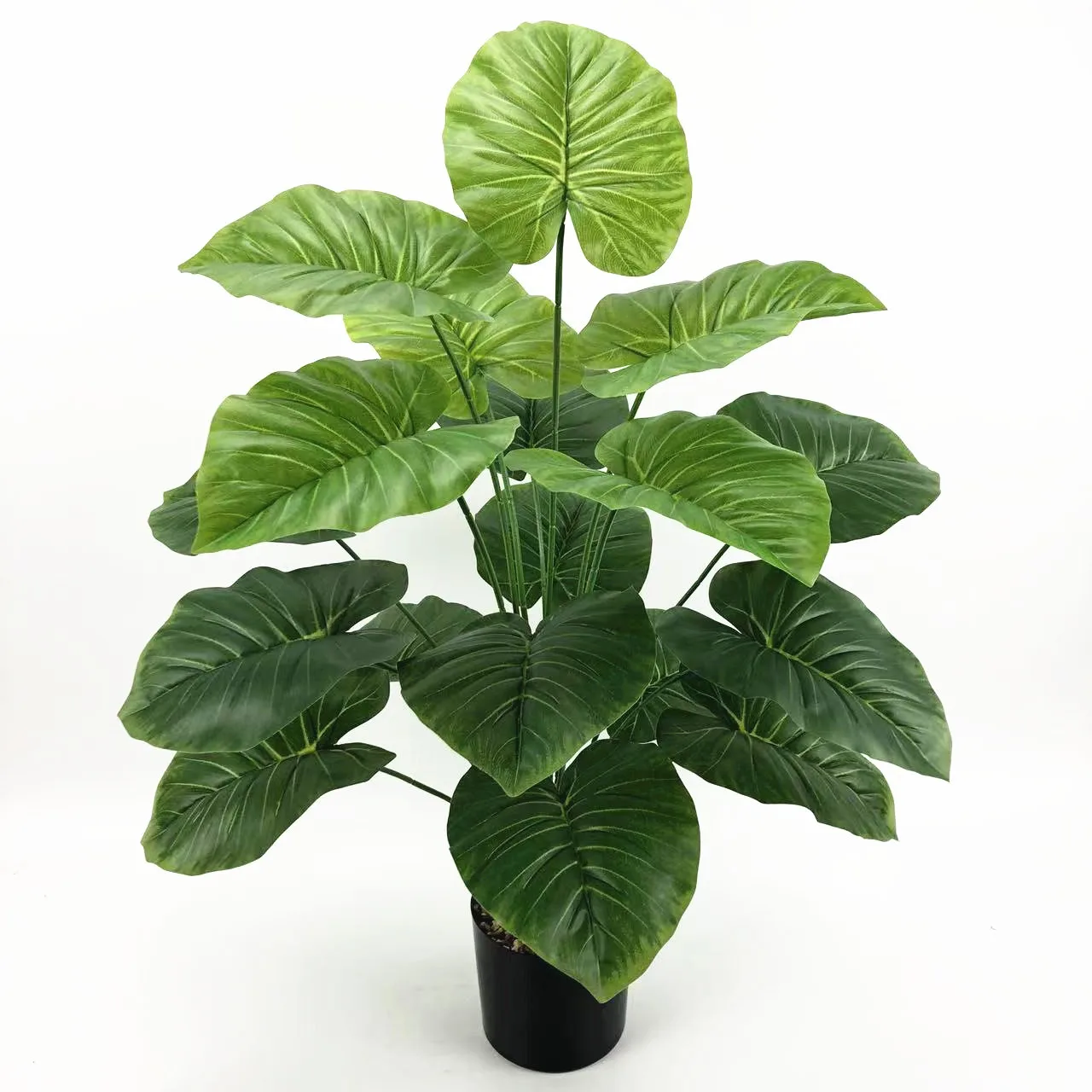 

Искусственные зеленые растения листья монстеры для украшения дома и сада, 75 см, 18 головок, реквизит для фотосъемки на свадьбу, день рождения