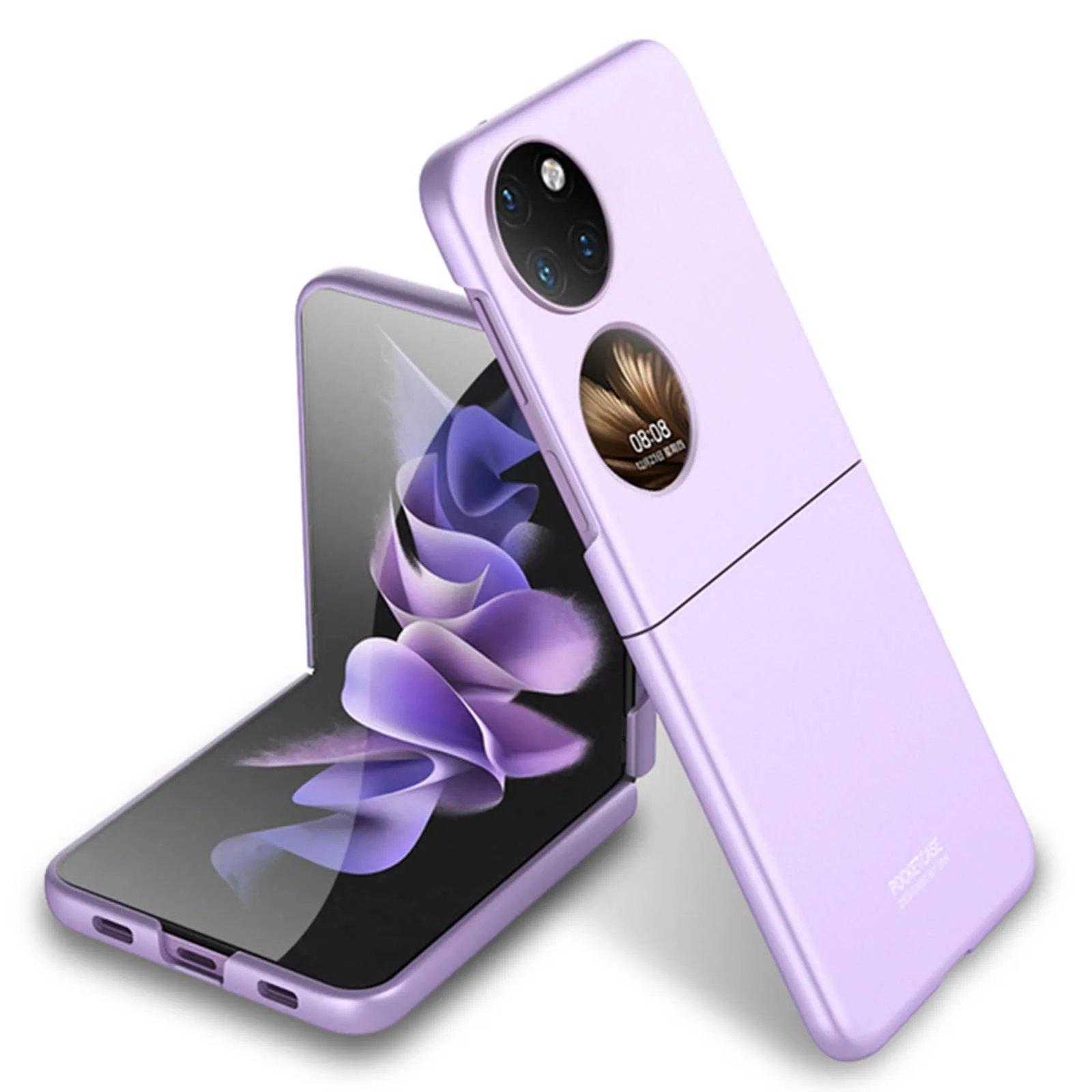 

Ultra Thin Hard PC Case for Huawei P50 Pocket Capa Painted Glossy All-inclusive Back Cover Shockproof Anti-drop P50 Pocket Coque