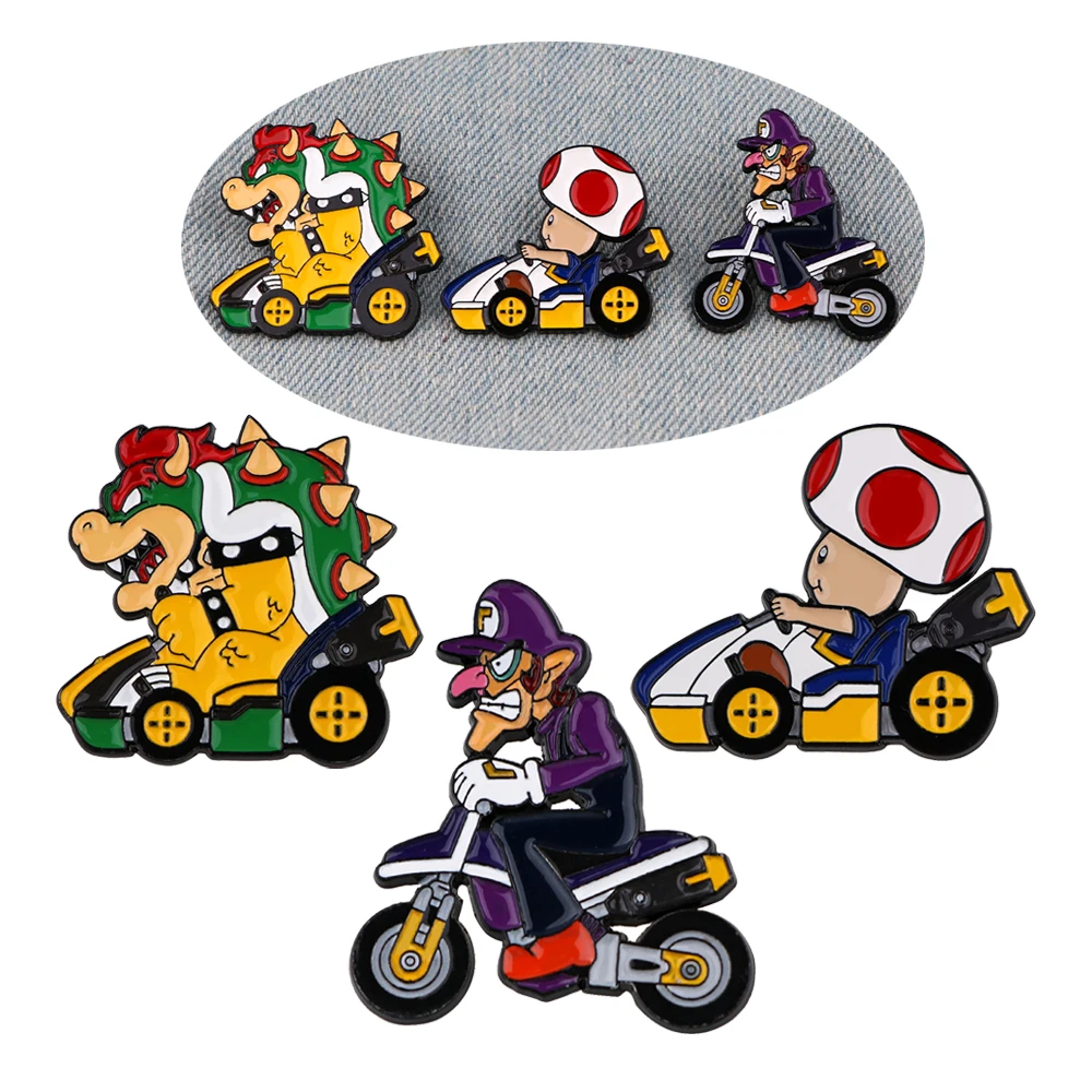 

Funny Enamel Pins Cars Motorcycles Cartoon Badge Backpacks Brooch For Clothes Jeans Hats Cute Things Jewelry Accessories