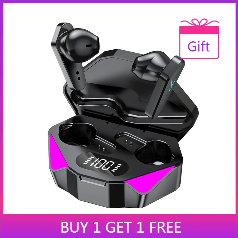 

x15 bluetooth headset wireless in-ear chicken-eating game headset low-latency digital display power