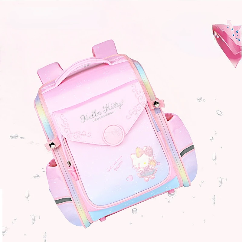Hello Kitty Schoolbag Primary School Girls 2022 New Lightweight Girl Backpack  bags  backpacks  shipping bags
