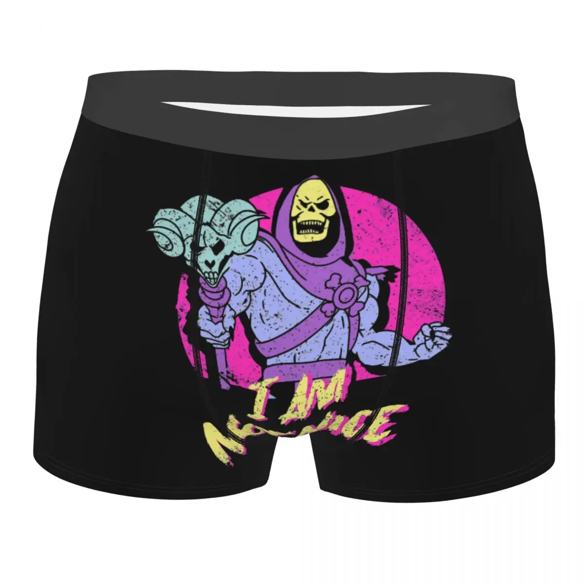 

Im Not Nice Skeletor Men Boxer Briefs He-Man and the Masters of the Universe Breathable Funny Underpants Top Quality Gift Idea