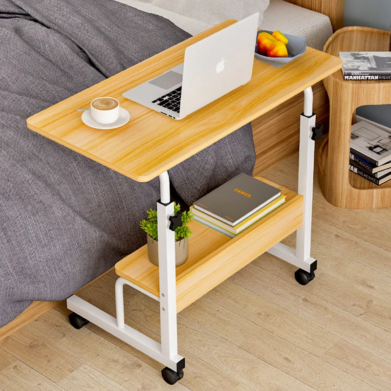 

2022 New Computer Desk Simple Laptop Desk on Bed Small Table Household Movable Lazy Lifting Bedside Table Dining Table