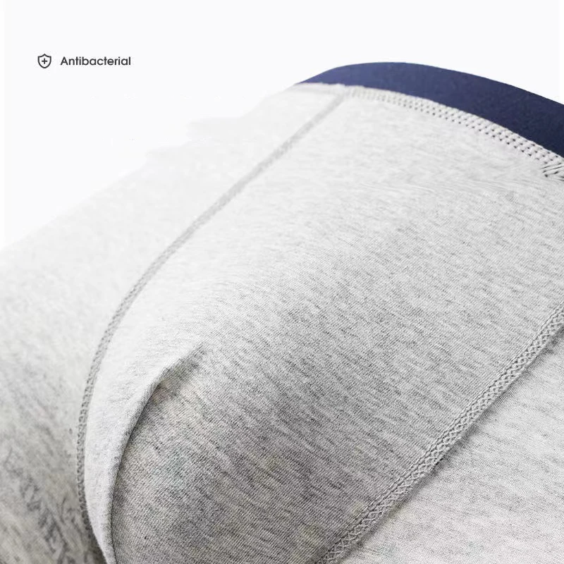 4pcs/Lot Pure Cotton Men'S Underwear Antibacterial Breathable Print Men'S Boxer Shorts Sports Plus Size Male Underpants