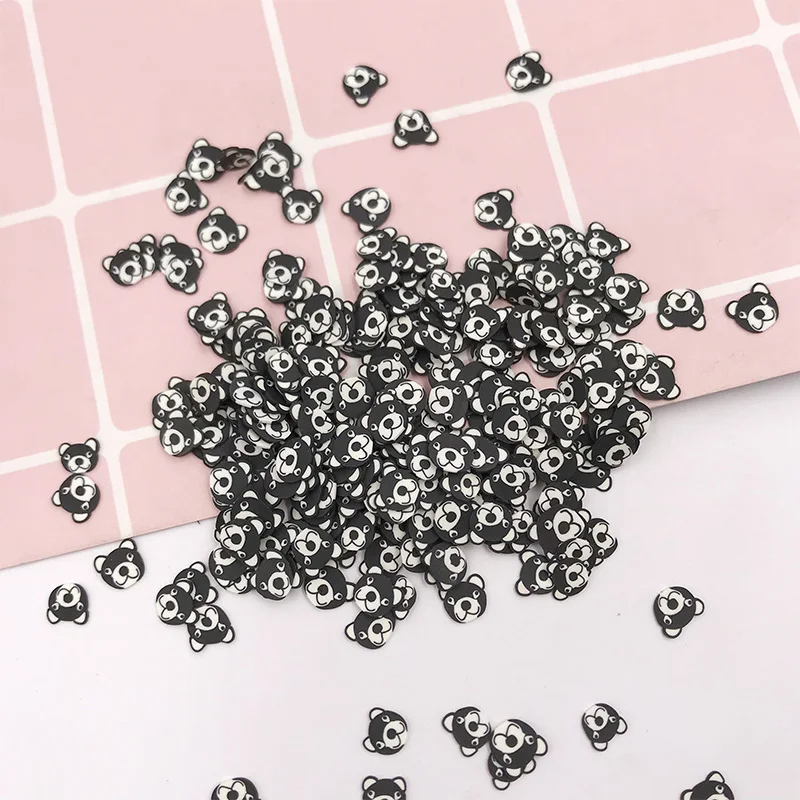 Полимерная глина для наполнения слайма 50 г мультяшный медведь материал