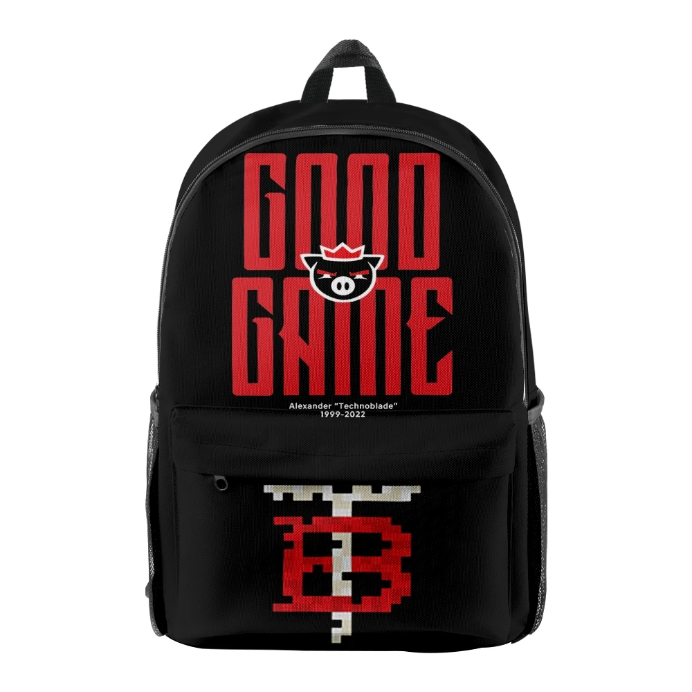 Technoblade Good Game Merch Backpack 2022 Casual Style School Bag Women Men Girls Boys Unisex Bag