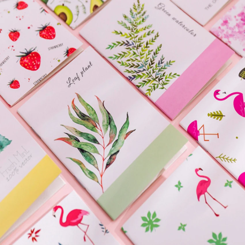 

4pack/lot Creative Small Fresh Painting Series Notepad For Drawing Painting Gifts
