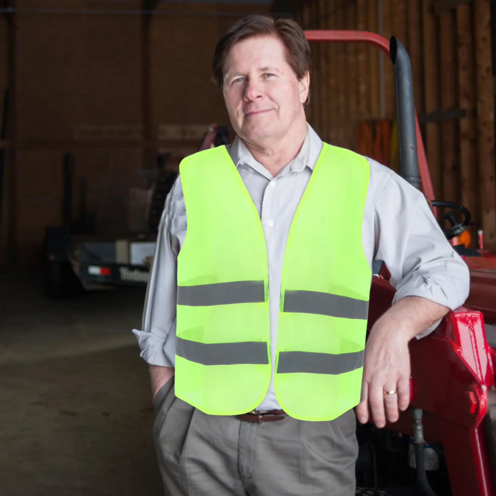 4 PCS High Visibility Cycling Riding Vests Reflective Safety Jackets for Outdoor Construction Work Road Traffic San