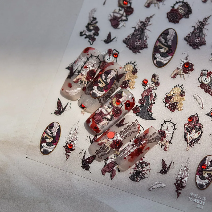 1 шт. самоклеящиеся наклейки для ногтей