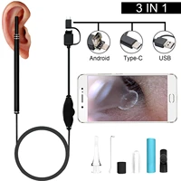 ear cleaning endoscope spoon mini camera ear picker ear wax removal visual ear mouth nose otoscope support android pc otoscope