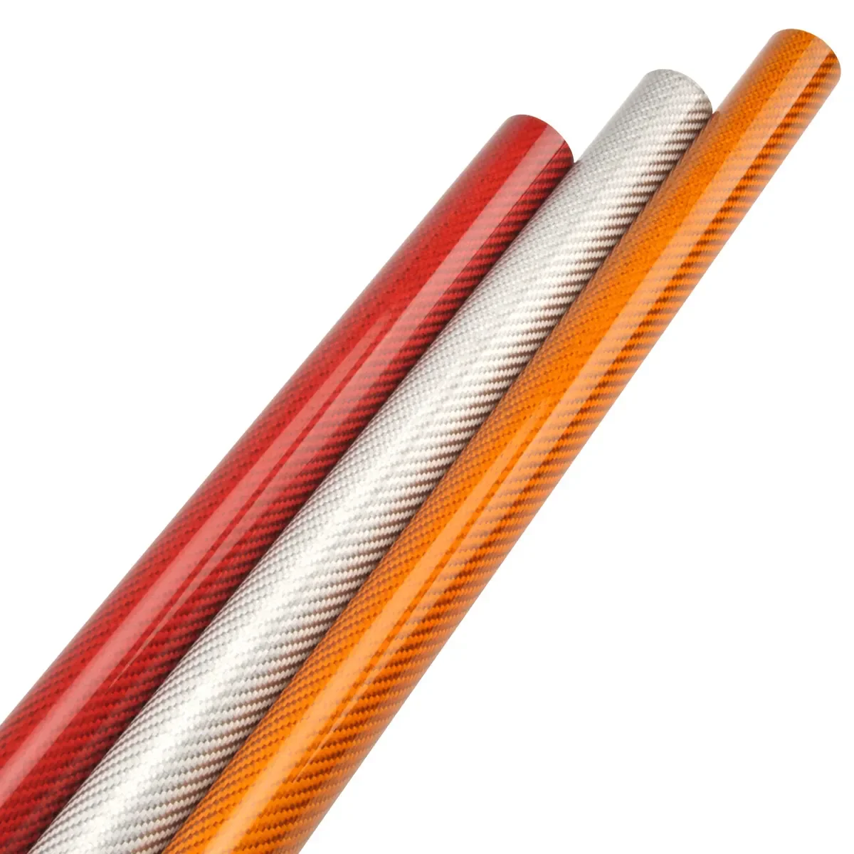 2 шт./лот 1000 мм Глянцевая трубка из углеродного волокна 30x26 толщина желтый