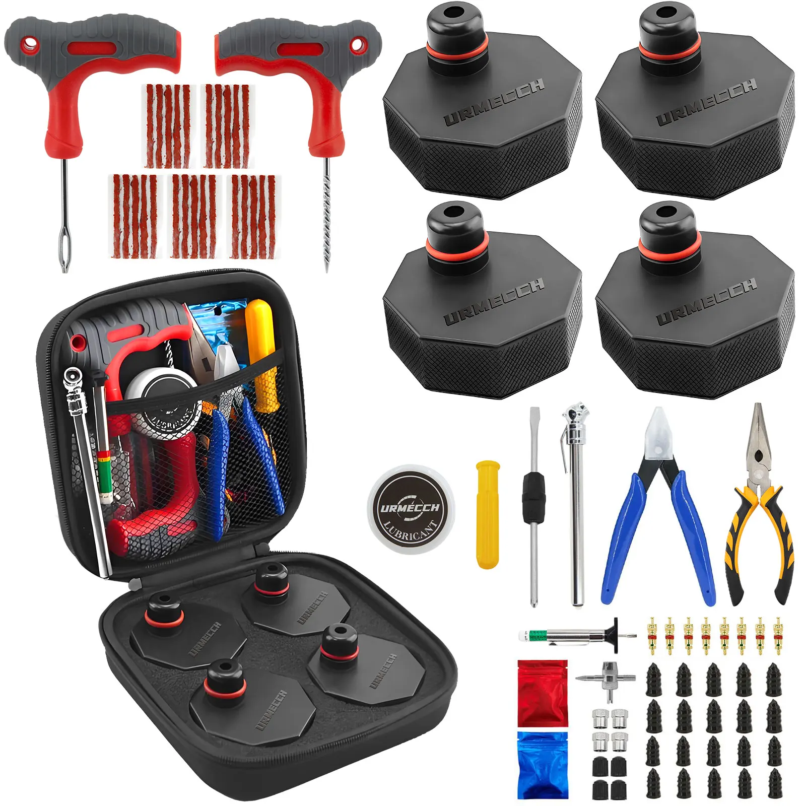 

Для Mach E Jack Pad с инструментом для ремонта шин, резиновая шайба для Ford Mustang 2024 2023 2022 2021, плоскогубцы для прокола шин, игольчатые плоскогубцы