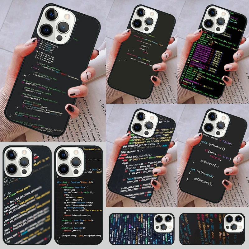 Чехол с программатором кода для телефона чехол iPhone 14 13 15 16 Pro Max Coque 12 11 чехлы Apple 8 PLUS