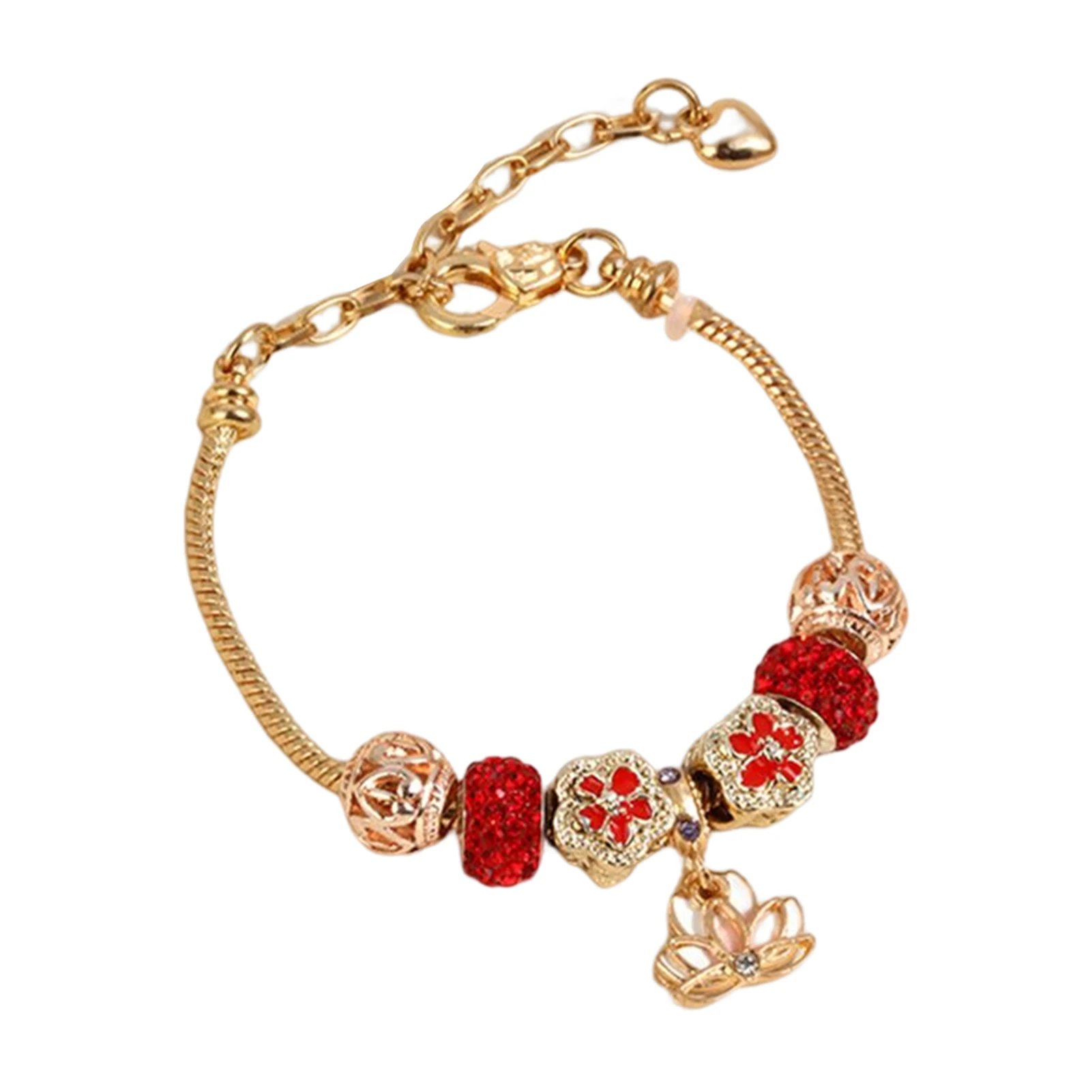 

Christmas Gift Crystal Large Hole Beaded Bracelet High Quality Material Cute Cartoon Design Suitable For Christmas