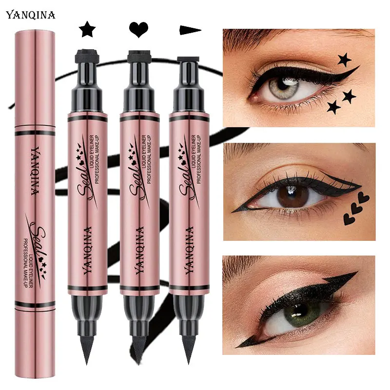 

Eyeliner Stempel Seal Pen Langdurige Waterproof Eyeliner Liquid Zwart Potlood Make-Up Voor Vrouwen Cosmetica Tool makeup outils