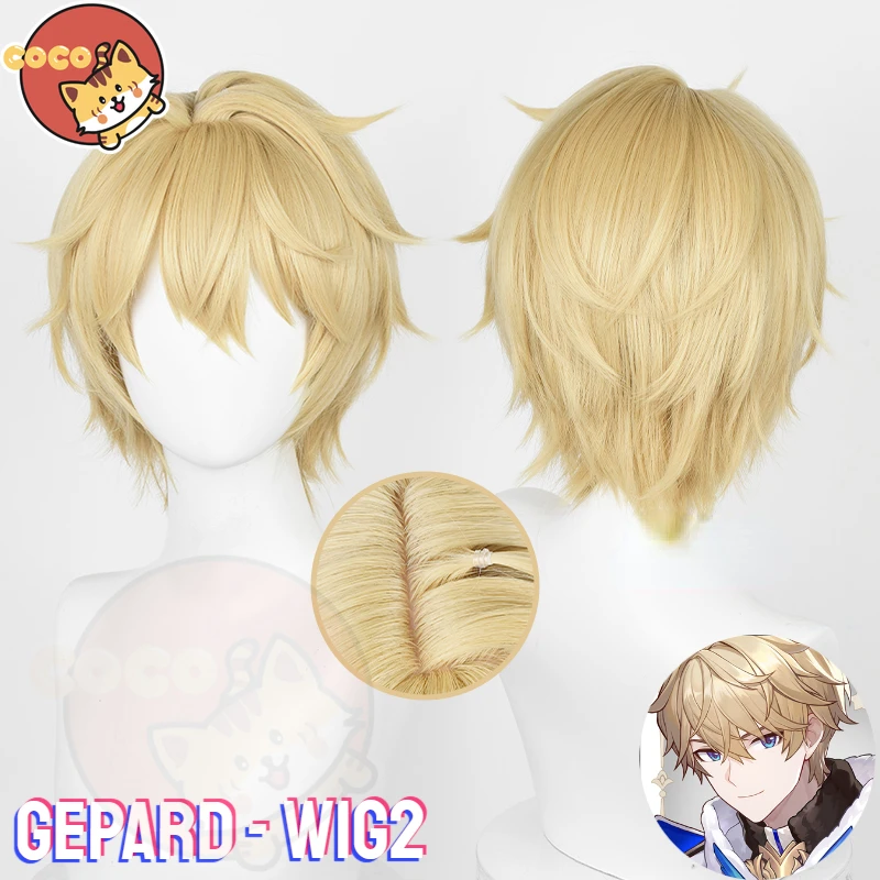 

Honkai Star Rail Gepard Cosplay Wig Game Star Rail Gepard Landau Cosplay Wig 30cm Gold Short Cosplay Wig CoCos