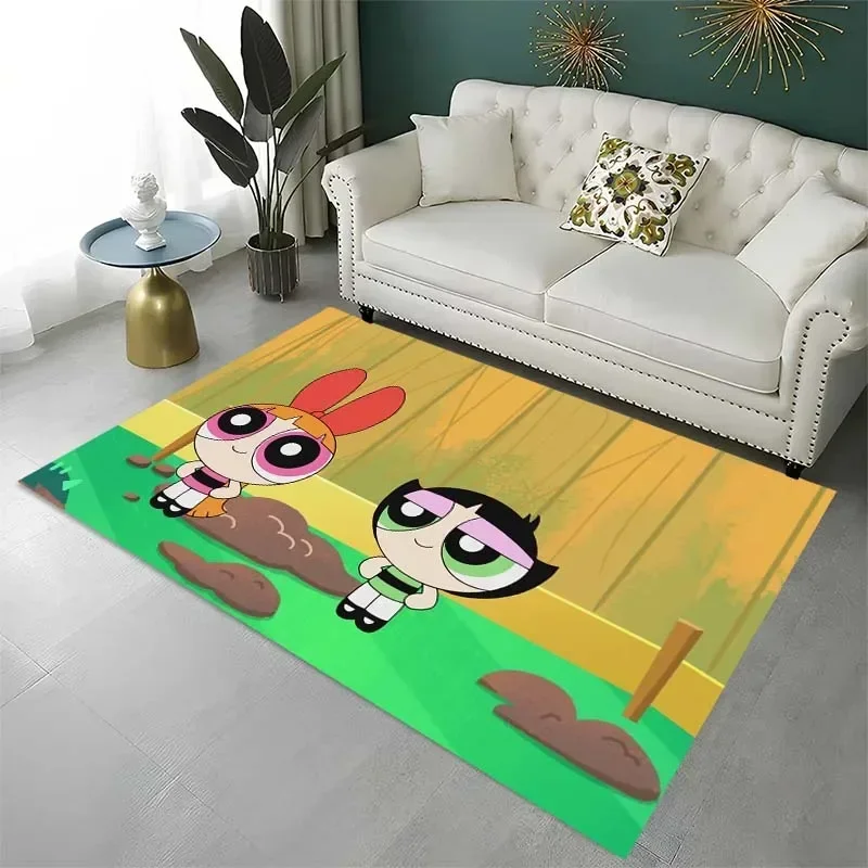3D ковер с героями мультфильмов Суперпаф для девочек украшения дома в гостиной