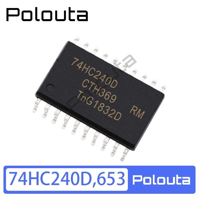 

3 шт., 8-ходовой Буфер/Обратный фазный чип, Polouta с выходом 74HC240D 653