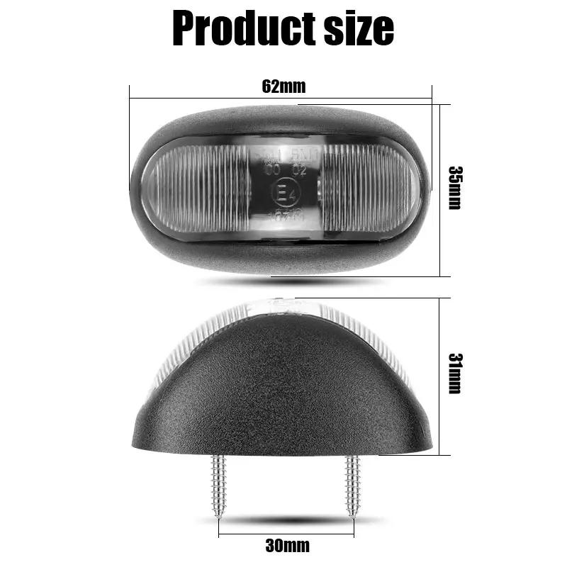 12 В 24 двухсторонний габаритный фонарь 2 светодиодных указателя поворота