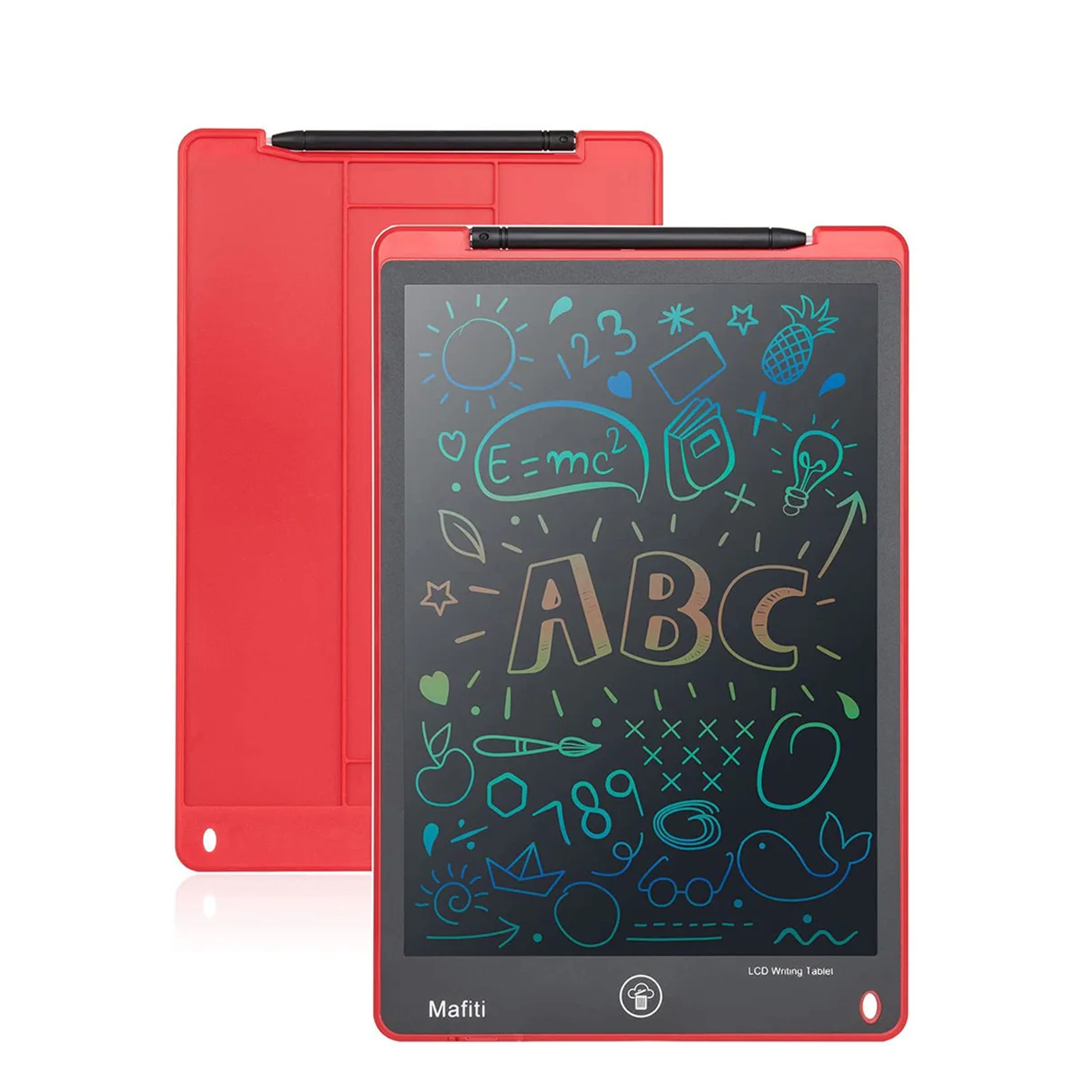 

LCD Writing Tablet, 12 Inch Colorful Toddler Doodle Board Drawing Tablet, Erasable Reusable Electronic Drawing Pads, Educational