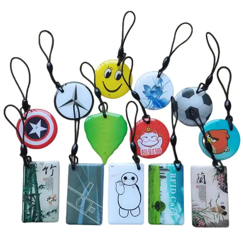 

1Pcs IC UID Writable Rewritable Waterproof Keyfobs Keychain Changeable 13.56MHz S50 1K Key Tag RFID NFC Smart Card