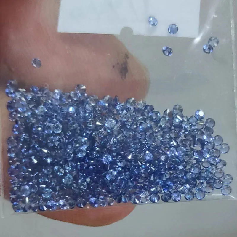 Заводская цена 32 # светильник-голубой корундовый камень 0 8-3 мм 5A круглый