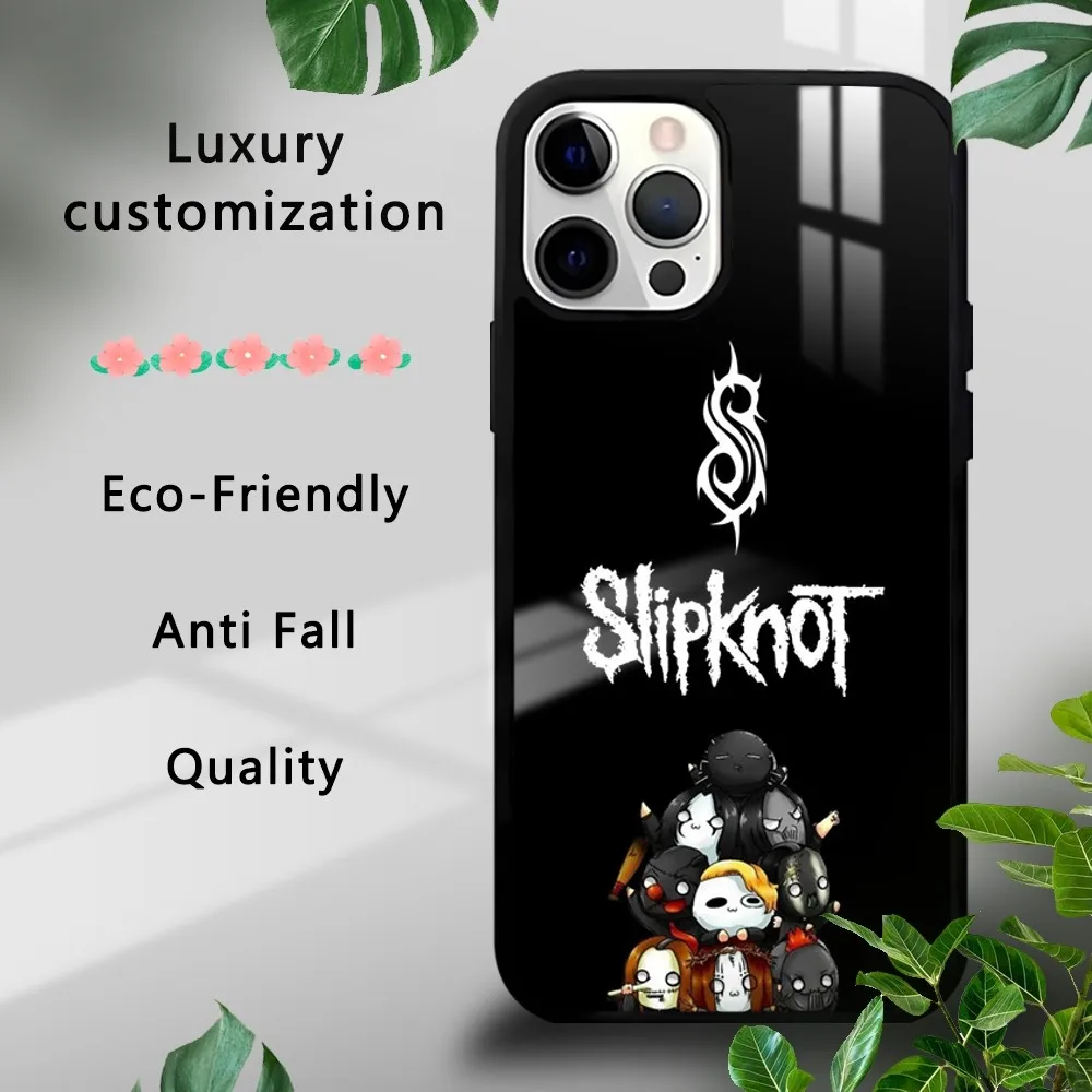 Чехол для телефона S-slipknot iPhone 16 15 14 13 12 11 Pro Xs Max Mini Plus Celulares Hard Funda