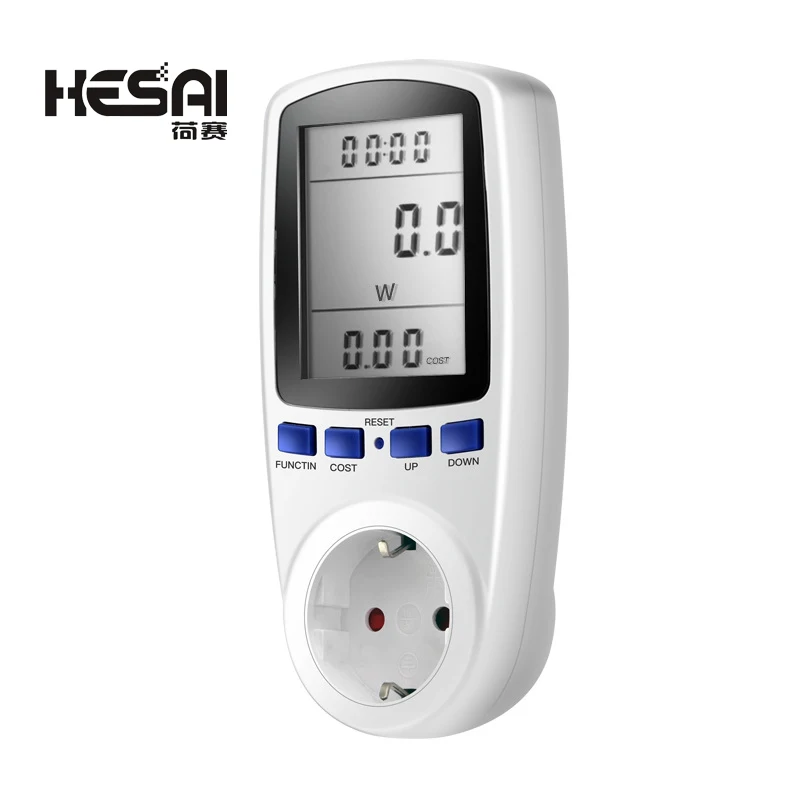 

Digital Power Meter Wattmeter Electricity Usage Monitor Voltage Voltmeter Ammeter Socket Tester Energy Meter EU Power Plug 230V