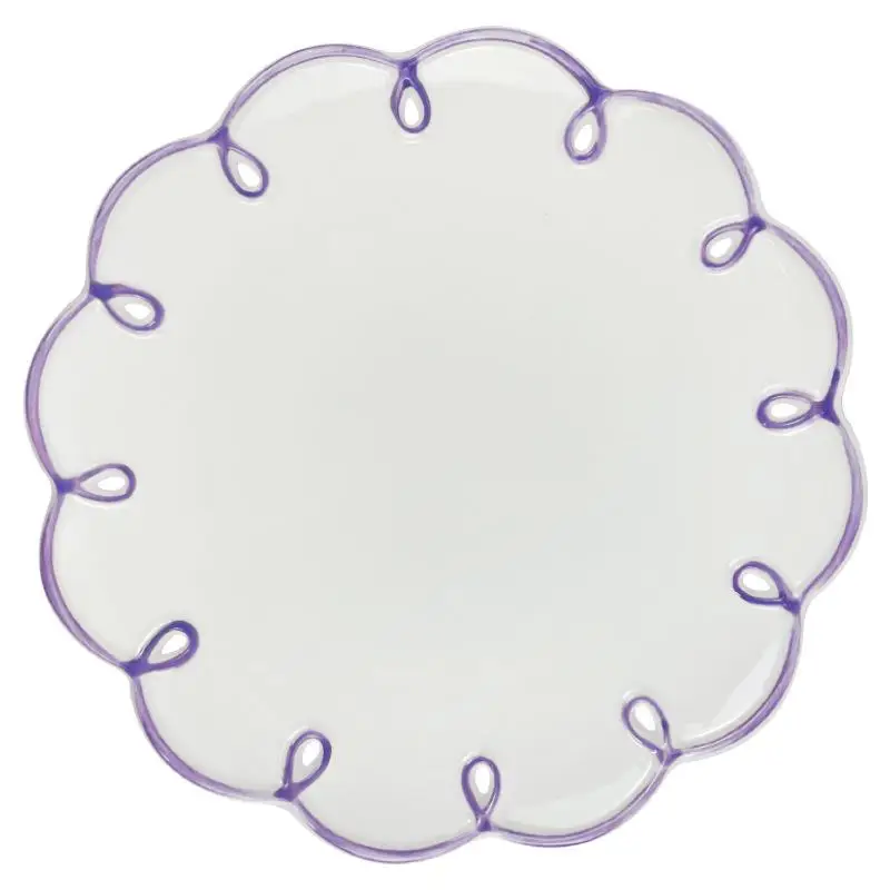 Набор керамических тарелок в форме цветов 250 мл