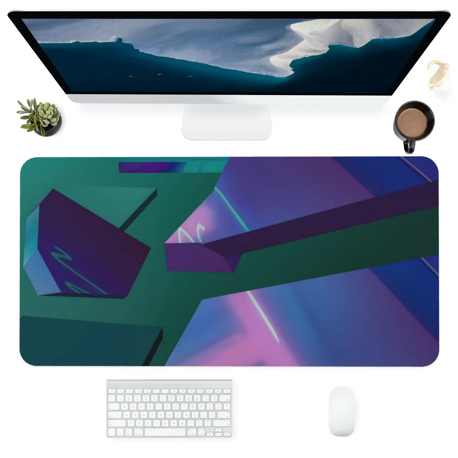 

Персонализированный Привлекательный Красивый Настольный коврик с аниме, большая клавиатура, нескользящий утолщенный игровой коврик для м...