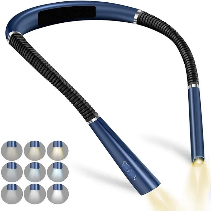 

Лампа для чтения на шею, гибсветильник портативный светильник для чтения «свободные руки», зарядка через USB