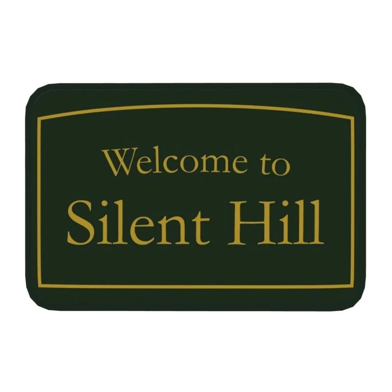 

Welcome To Silent Hill Entrance Doormat Luxury Home Decorations Kitchen Balcony Rugs Non-Slip Bathroom Mat Living Room Carpet