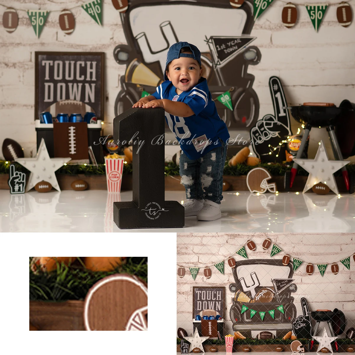 Фон для фотосъемки с изображением торта