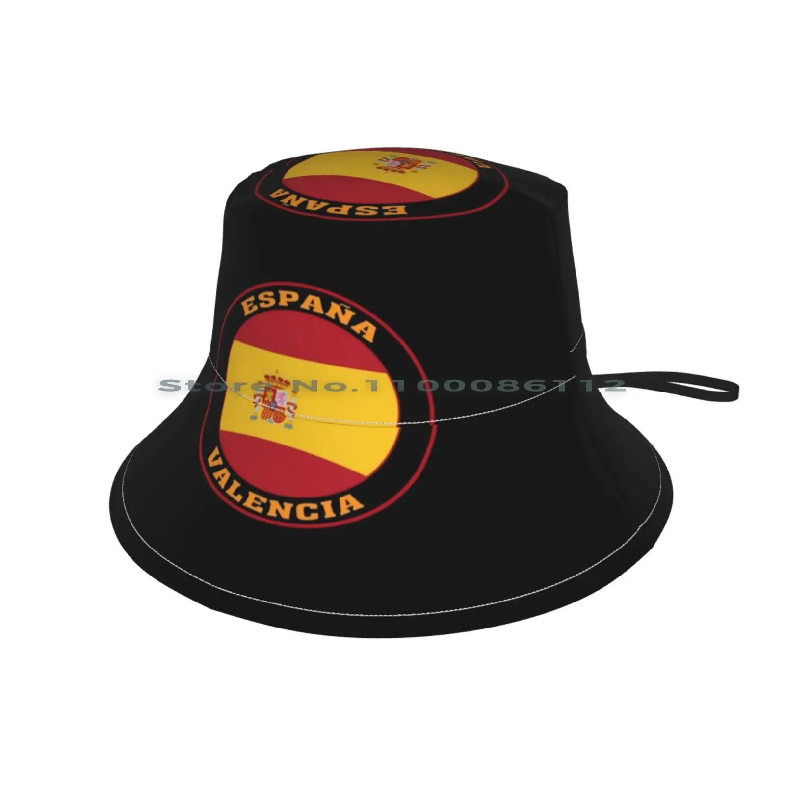 Вязаная Шапка-бини с флагом Испании и Валенсией |