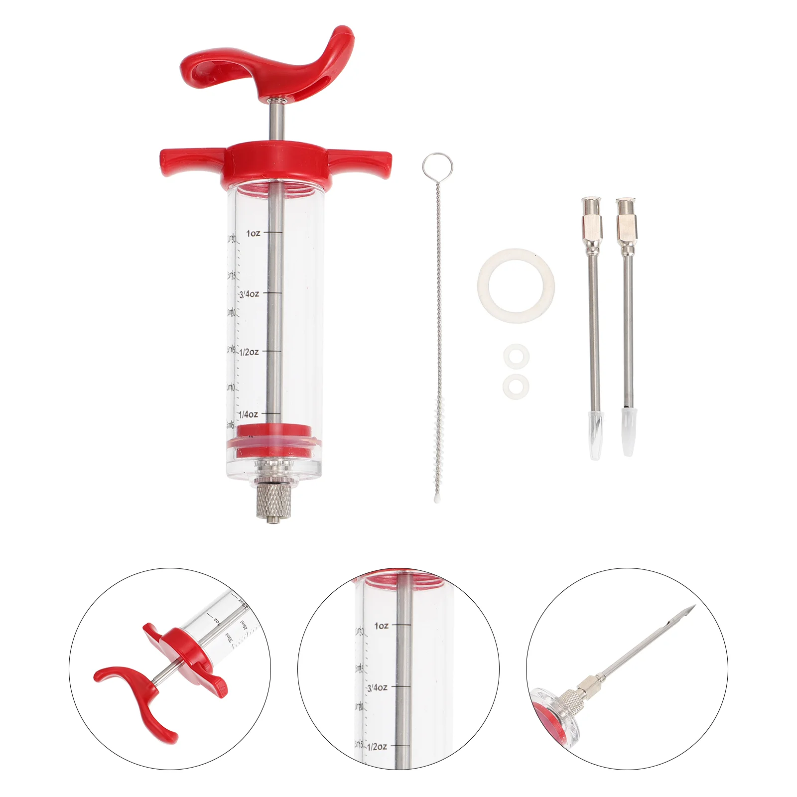 

1 Set Sauce Injection Tool Chicken Injector Meat Injection Tool Seasoning Injection Tool Sauce Injector Seasoning Injector