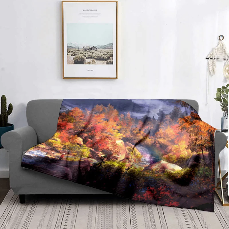Домашнее украшение плюшевое одеяло для дивана красочное покрывало с животными
