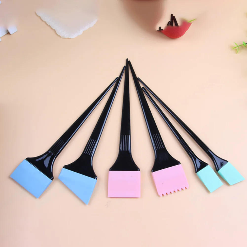 

Hair Brush Dye Applicator Coloring Tint Silicone Color Comb Dying Colour Brushes Toolssalon Bleach Tool Blending Kit