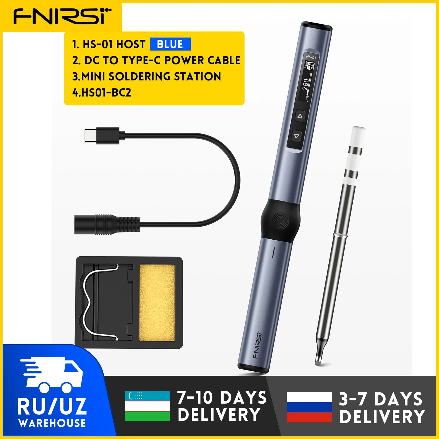 

FNIRSI HS-01 регулируемый паяльник 80-420℃