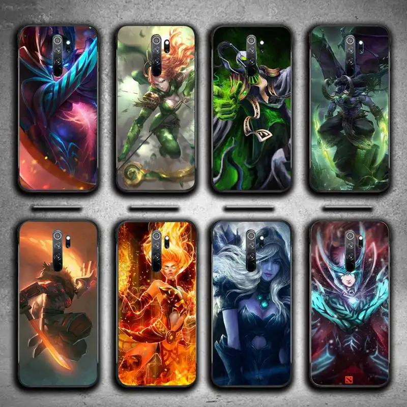 Чехол для телефона Dota 2 Game Art Xiaomi Redmi 8A 9 K30 Pro 9A Note 8T 8 мягкий силиконовый черный чехол
