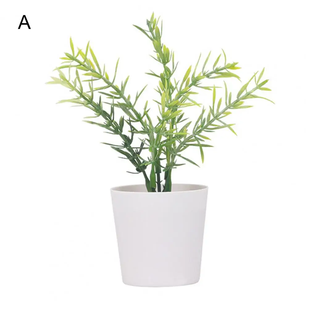 

Decorative Fake Potted Plant Fine Workmanship Weather-resistant UV-resistant Potted Artificial Plant Home Decor